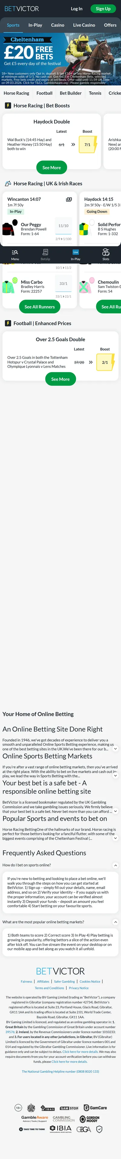 BetVictor — Homepage (2026-03-05)