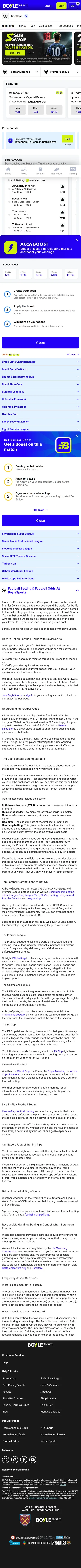 BoyleSports — Football (Logged Out)