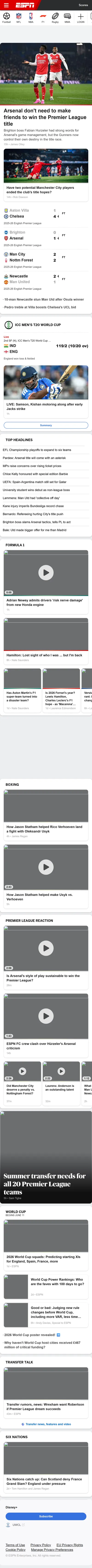 ESPN — Homepage (2026-03-05)