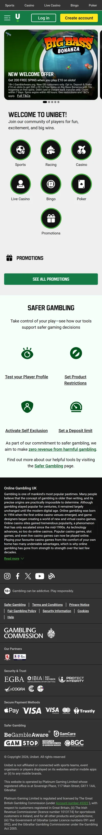 Unibet — Homepage (2026-03-05)