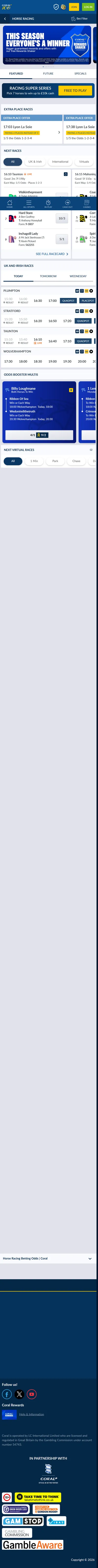 Coral — Racing (Logged Out)