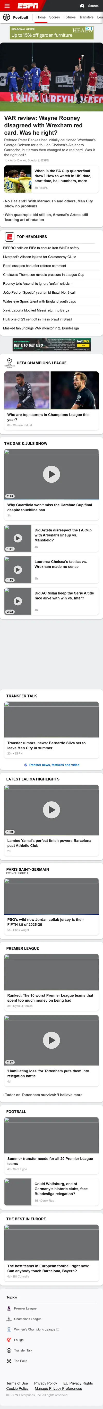 ESPN — Football (Logged Out)