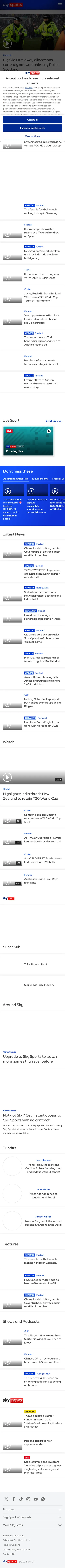 Sky Sports — Homepage (2026-03-09)