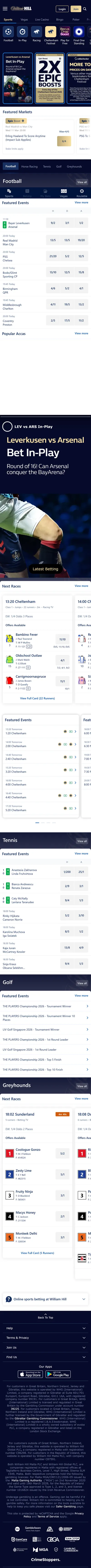 William Hill — Homepage (2026-03-11)