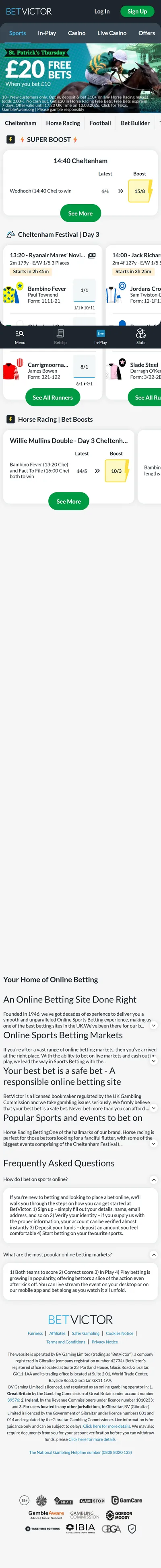 BetVictor — Homepage (2026-03-12)