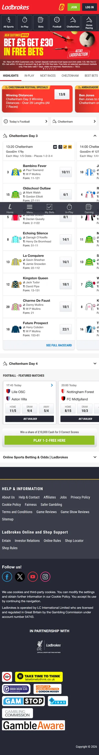 Ladbrokes — Football (Logged Out)