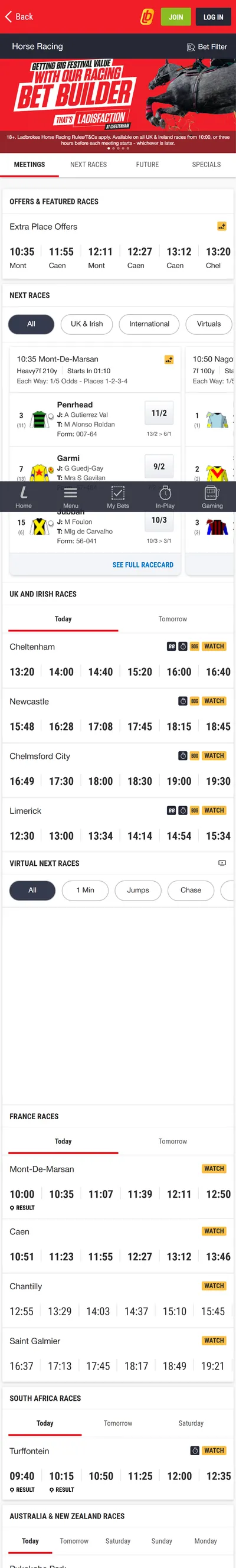 Ladbrokes — Racing (Logged Out)