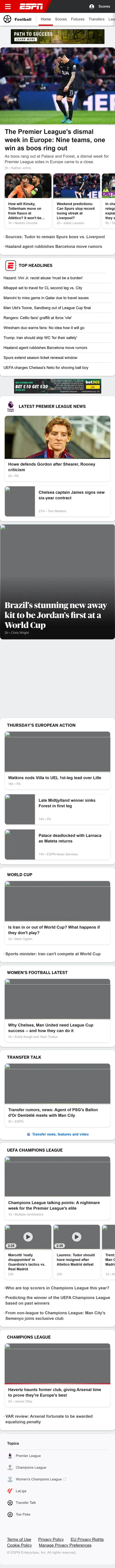 ESPN — Football (Logged Out)