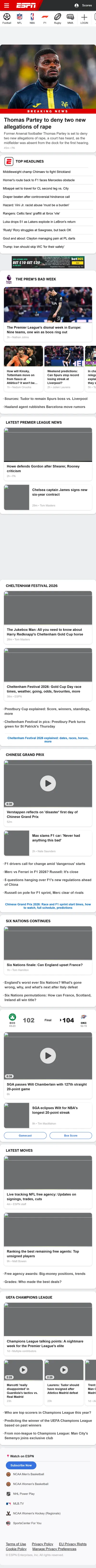 ESPN — Homepage (2026-03-13)