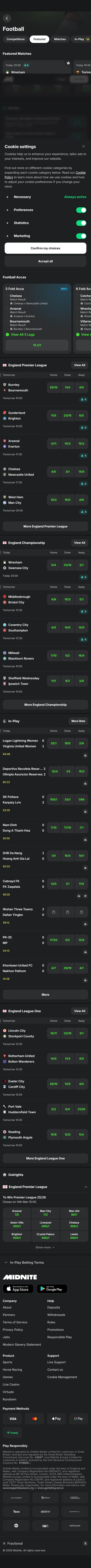 Midnite — Football (Logged Out)