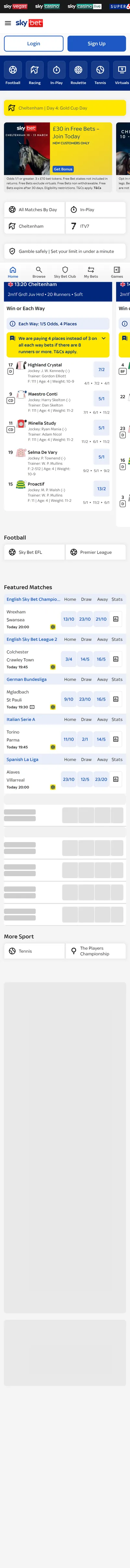 Sky Bet — Homepage (2026-03-13)