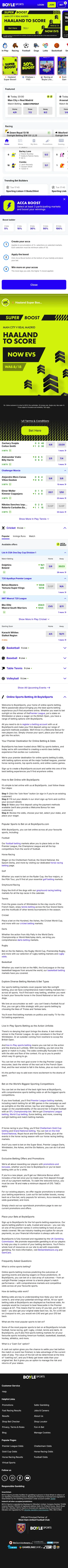 BoyleSports Homepage