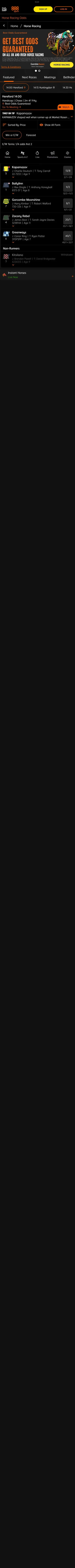 888sport — Racing (Logged Out)