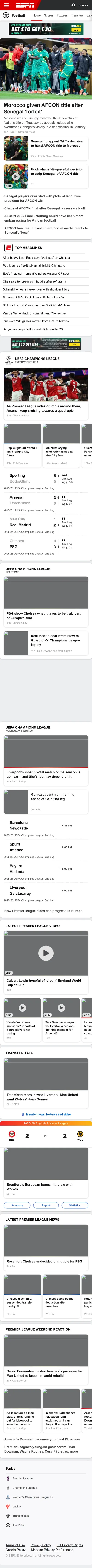 ESPN — Football (Logged Out)