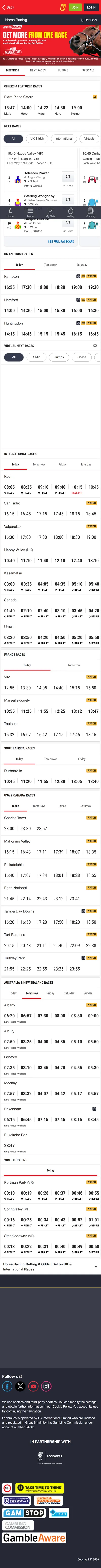 Ladbrokes — Racing (Logged Out)