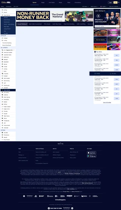 William Hill — Racing (Logged Out)