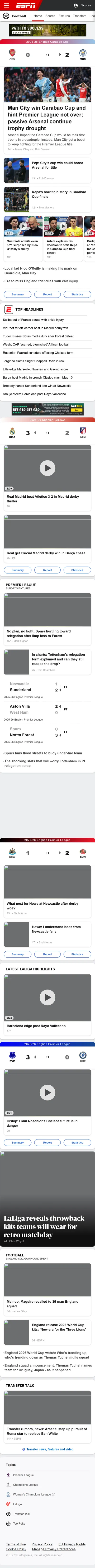 ESPN — Football (Logged Out)