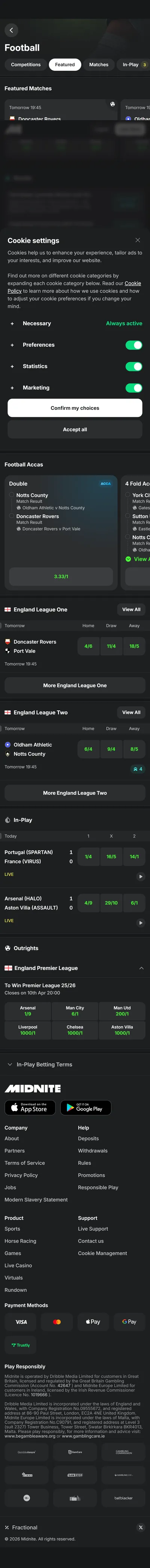 Midnite — Football (Logged Out)