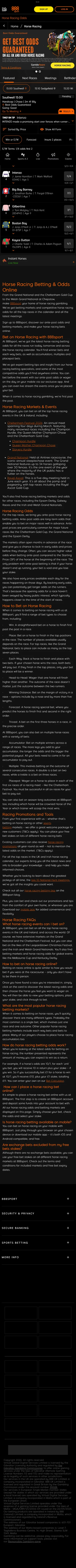 888sport — Racing (Logged Out)