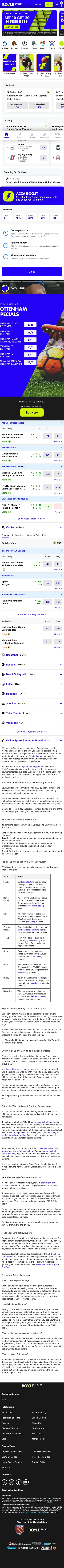 BoyleSports Homepage