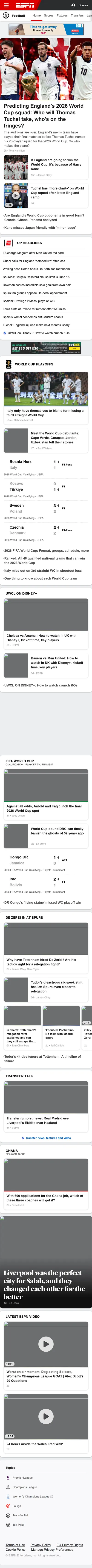 ESPN — Football (Logged Out)