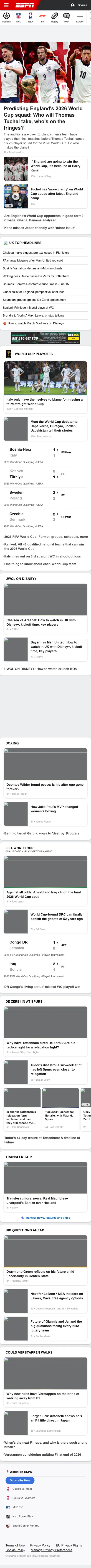 ESPN — Homepage (2026-04-01)