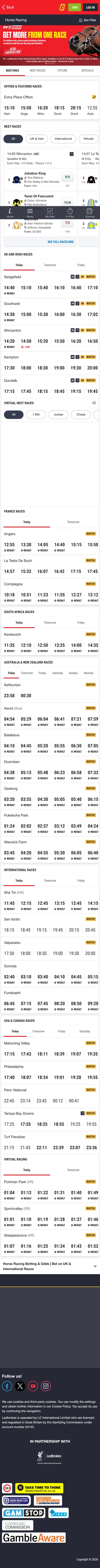 Ladbrokes — Racing (Logged Out)