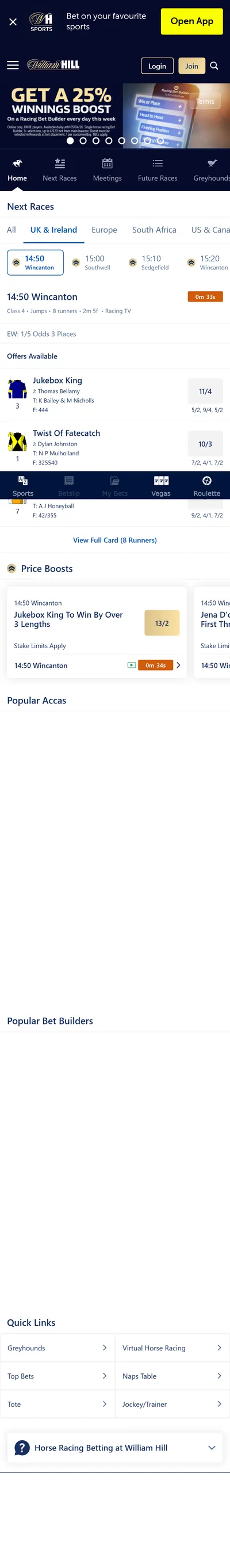 William Hill — Racing (Logged Out)