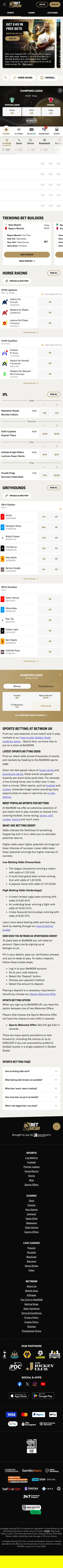 BetMGM Homepage