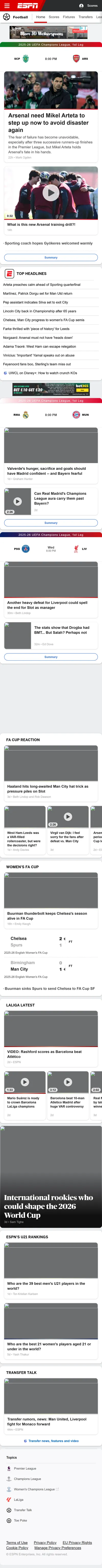 ESPN — Football (Logged Out)