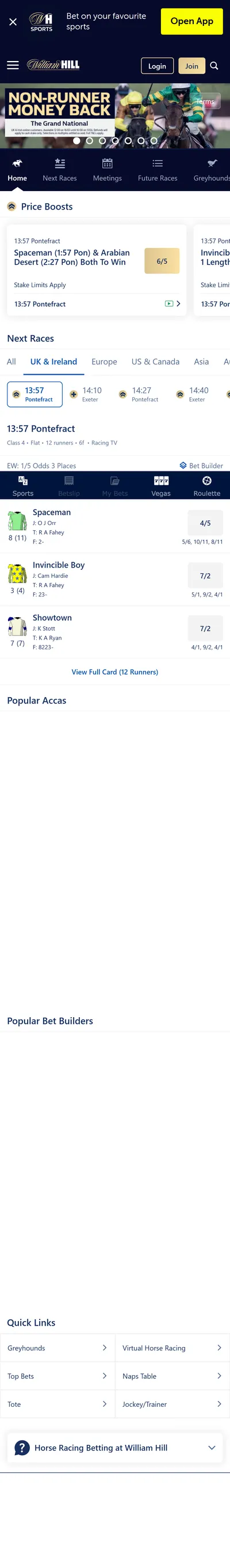 William Hill — Racing (Logged Out)